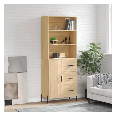 vidaXL Skříň highboard dub sonoma 69,5 x 34 x 180 cm kompozitní dřevo