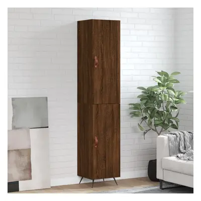 vidaXL Skříň highboard hnědý dub 34,5 x 34 x 180 cm kompozitní dřevo