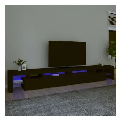 vidaXL TV skříňka s LED osvětlením černá 290 x 36,5 x 40 cm