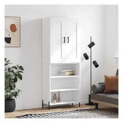 vidaXL Skříň highboard bílá 69,5 x 34 x 180 cm kompozitní dřevo