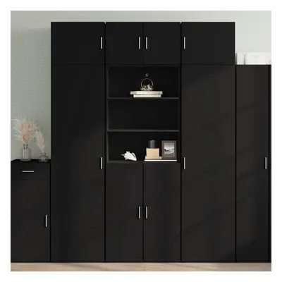 vidaXL Skříň highboard černá 70 x 42,5 x 185 cm kompozitní dřevo