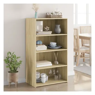 vidaXL Skříň highboard dub sonoma 70 x 41 x 124 cm kompozitní dřevo