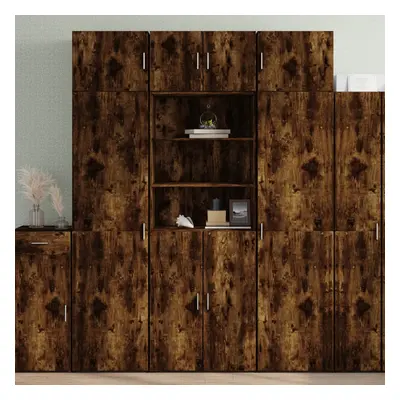 vidaXL Skříň highboard kouřový dub 70 x 42,5 x 185 cm kompozitní dřevo