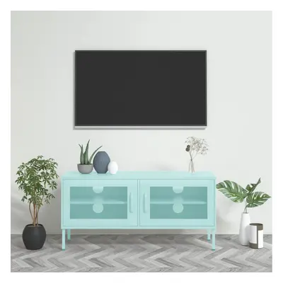 vidaXL TV skříňka mátová 105 x 35 x 50 cm ocel