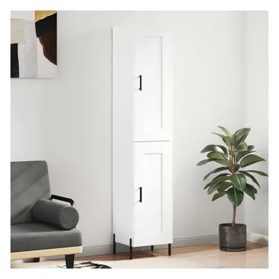 vidaXL Skříň highboard bílá 34,5 x 34 x 180 cm kompozitní dřevo