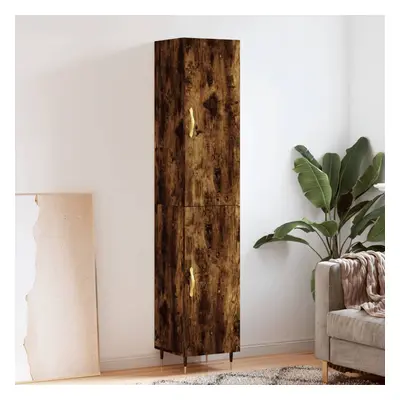 vidaXL Skříň highboard kouřový dub 34,5 x 34 x 180 cm kompozitní dřevo