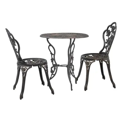 vidaXL 3dílný bistro set litý hliník