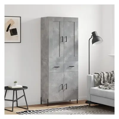 vidaXL Skříň highboard betonově šedá 69,5x34x180 cm kompozitní dřevo