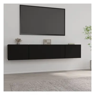 vidaXL TV skříňky 2 ks černé 80 x 30 x 30 cm kompozitní dřevo