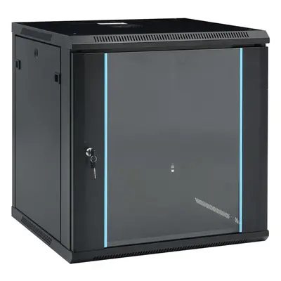 vidaXL Nástěnná síťová rozvodná skříň 12U 19" IP20 600 x 600 x 640 mm