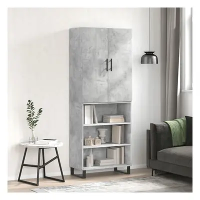 vidaXL Skříň highboard betonově šedá 69,5x34x180 cm kompozitní dřevo