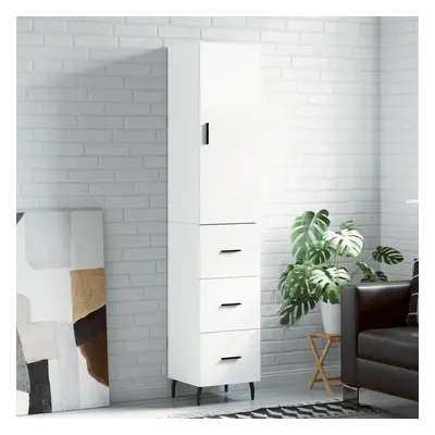 vidaXL Skříň highboard bílá 34,5 x 34 x 180 cm kompozitní dřevo