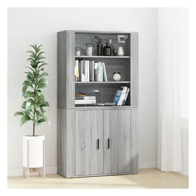 vidaXL Skříň highboard šedá sonoma kompozitní dřevo