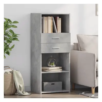 vidaXL Skříň highboard betonově šedá 50 x 42,5 x 124 kompozitní dřevo