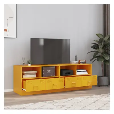 vidaXL TV skříňky 2 ks hořčicově žluté 67 x 39 x 44 cm ocel