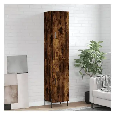 vidaXL Skříň highboard kouřový dub 34,5 x 34 x 180 cm kompozitní dřevo