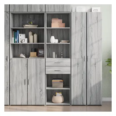 vidaXL Skříň highboard šedá sonoma 50 x 42,5 x 185 cm kompozitní dřevo