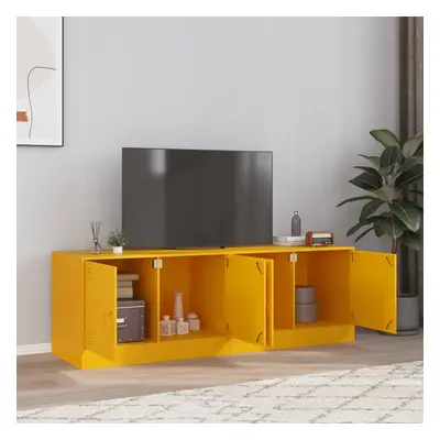 vidaXL TV skříňky 2 ks hořčicově žluté 67 x 39 x 44 cm ocel