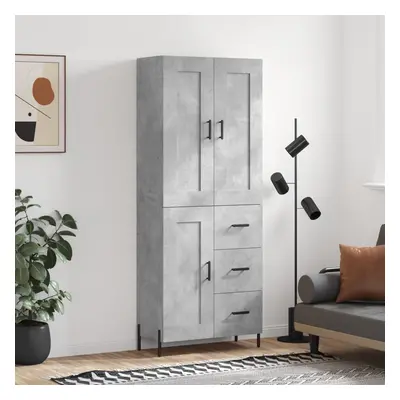 vidaXL Skříň highboard betonově šedá 69,5x34x180 cm kompozitní dřevo