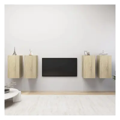 vidaXL TV skříňky 4 ks dub sonoma 30,5 x 30 x 60 cm kompozitní dřevo