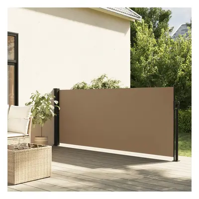 vidaXL Zatahovací boční markýza taupe 120 x 500 cm