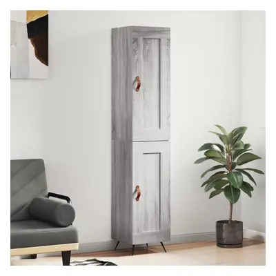 vidaXL Skříň highboard šedá sonoma 34,5 x 34 x 180 cm kompozitní dřevo