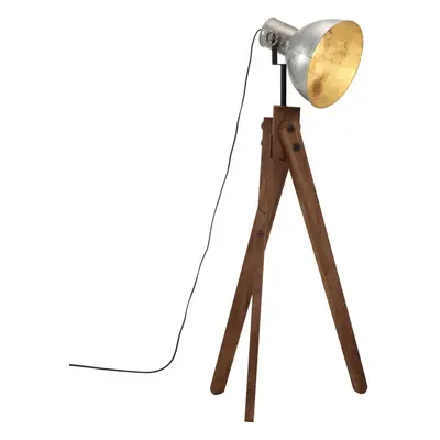 vidaXL Stojací lampa 25 W vintage stříbrná 45 x 45 x 120 cm E27