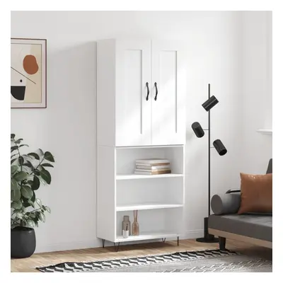 vidaXL Skříň highboard bílá 69,5 x 34 x 180 cm kompozitní dřevo