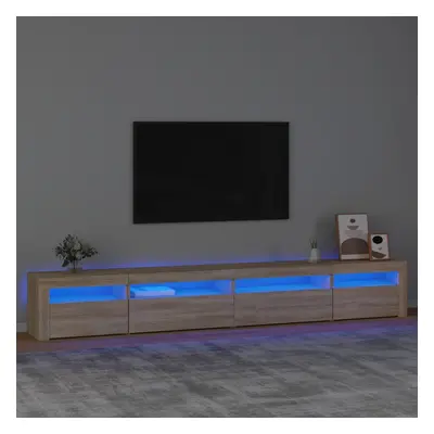 vidaXL TV skříňka s LED osvětlením dub sonoma 270 x 35 x 40 cm