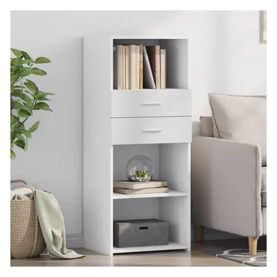 vidaXL Skříň highboard bílá 50 x 42,5 x 124 cm kompozitní dřevo