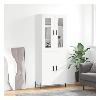 vidaXL Skříň highboard bílá 69,5 x 34 x 180 cm kompozitní dřevo