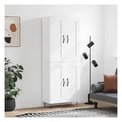 vidaXL Skříň highboard bílá 69,5 x 34 x 180 cm kompozitní dřevo