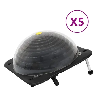 vidaXL Solární ohřívače bazénu 5 ks 75 x 75 x 36 cm HDPE hliník