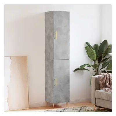 vidaXL Skříň highboard betonově šedá 34,5x34x180 cm kompozitní dřevo