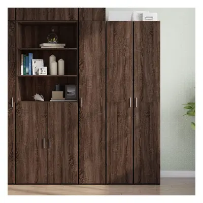 vidaXL Skříň highboard hnědý dub 30 x 42,5 x 185 cm kompozitní dřevo