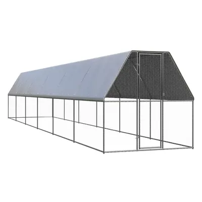 vidaXL Klec pro kuřata 2 x 12 x 2 m pozinkovaná ocel