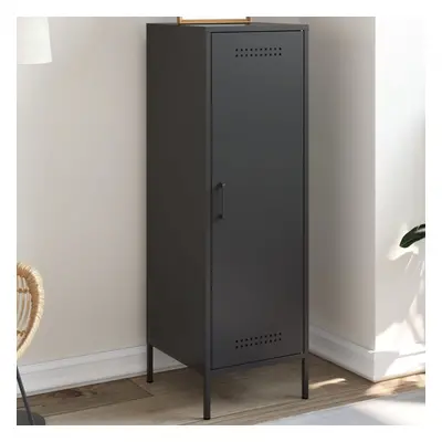 vidaXL Skříň highboard černá 36 x 39 x 113 cm ocel