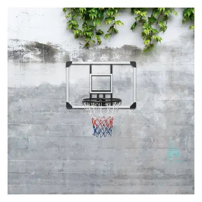 vidaXL Basketbalový koš s průhlednou deskou 90x60x2,5 cm polykarbonát