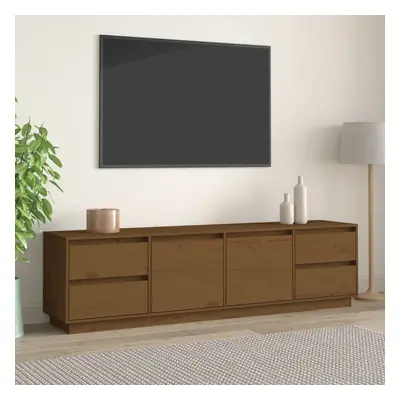 vidaXL TV skříňka medově hnědá 176x37x47,5 cm masivní borové dřevo