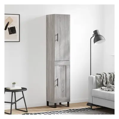 vidaXL Skříň highboard šedá sonoma 34,5 x 34 x 180 cm kompozitní dřevo