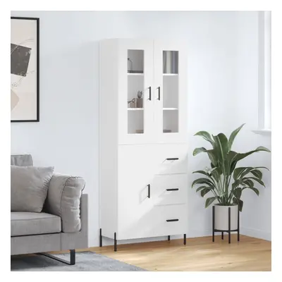 vidaXL Skříň highboard bílá 69,5 x 34 x 180 cm kompozitní dřevo