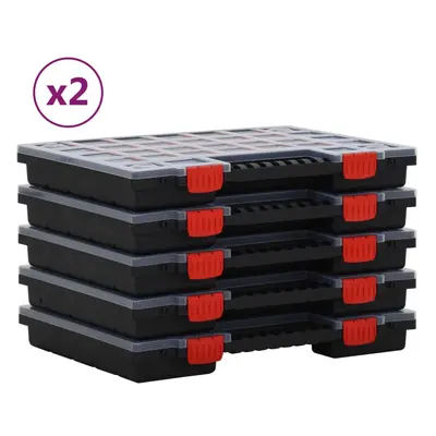 vidaXL Organizéry na součástky 10 ks 40 x 30 x 5 cm polypropylen