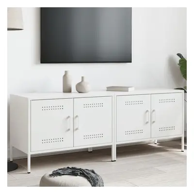 vidaXL TV skříňky 2 ks bílé 68 x 39 x 50,5 cm ocel