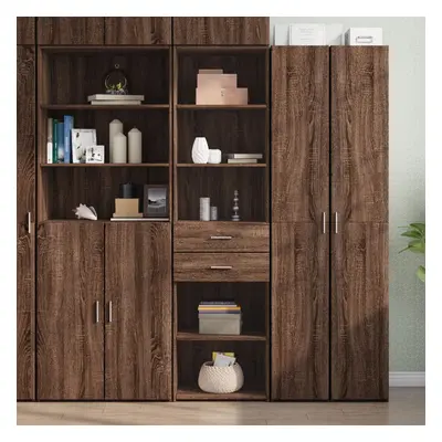 vidaXL Skříň highboard hnědý dub 50 x 42,5 x 185 cm kompozitní dřevo