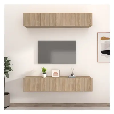 vidaXL TV skříňky 4 ks dub sonoma 80 x 30 x 30 cm kompozitní dřevo