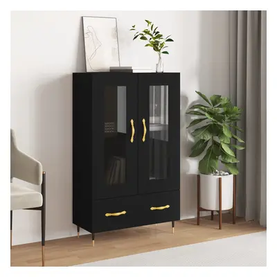 vidaXL Skříň highboard černá 69,5 x 31 x 115 cm kompozitní dřevo