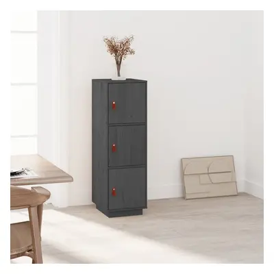 vidaXL Skříň highboard šedá 34x40x108,5 cm masivní borové dřevo