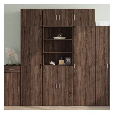 vidaXL Skříň highboard hnědý dub 70 x 42,5 x 185 cm kompozitní dřevo