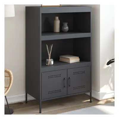 vidaXL Skříň highboard antracitová 68 x 39 x 113 cm ocel