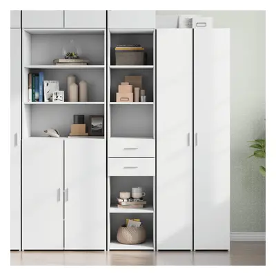 vidaXL Skříň highboard bílá 40 x 42,5 x 185 cm kompozitní dřevo